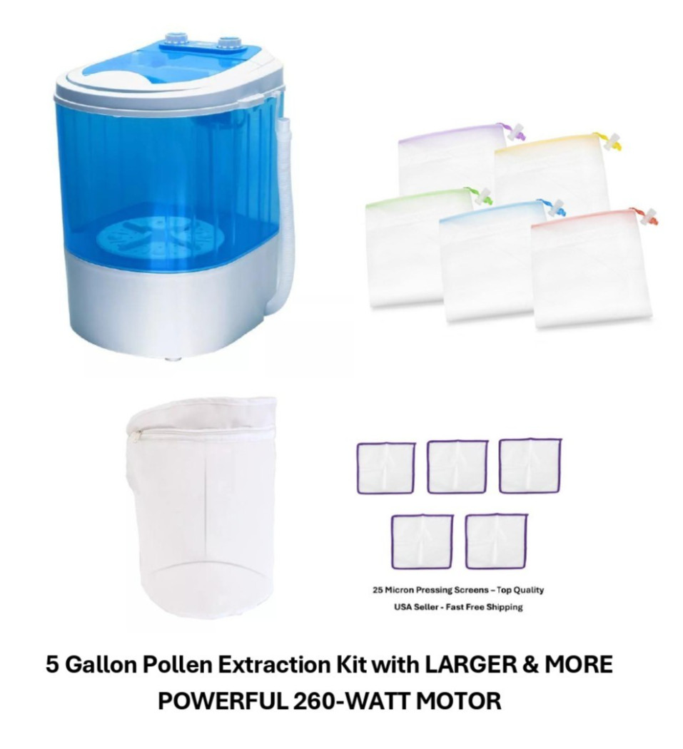 Ice Magic Complete 5 Gallon Pollen Extraction Kit - W/ 260-Watt Motor MORE POWER gallery
