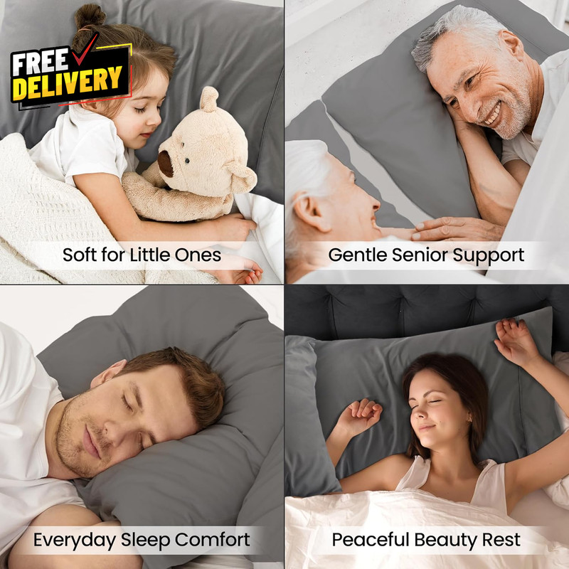 Pillow Cases Queen Size 2 Pack Soft Brushed Microfiber Envelope Closure..... gallery