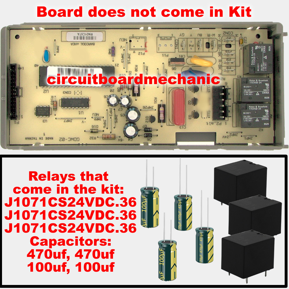 Repair Kit WP8564547 8564544 Whirlpool Dishwasher Control Board Repair Kit gallery