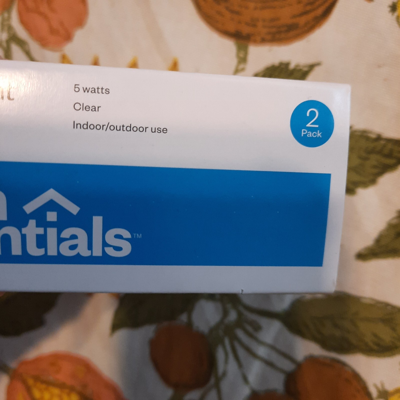2 Pack 5 Watts Replacement Bulbs Clear Indoor Room Essentials G40-C gallery