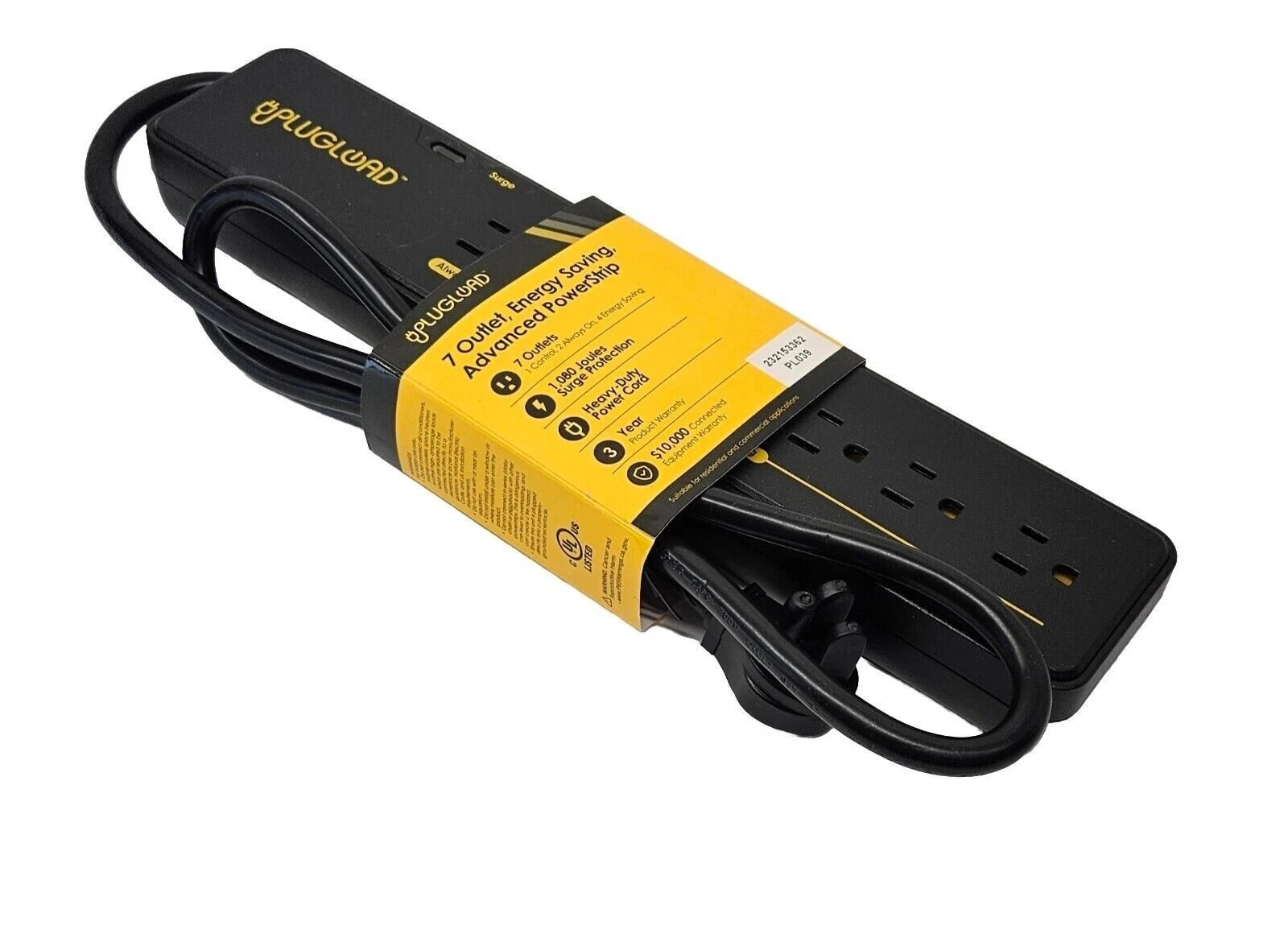 NEW 7 Outlet Energy Saving Advanced Power Strip Made By PlugLoad Heavy Duty gallery