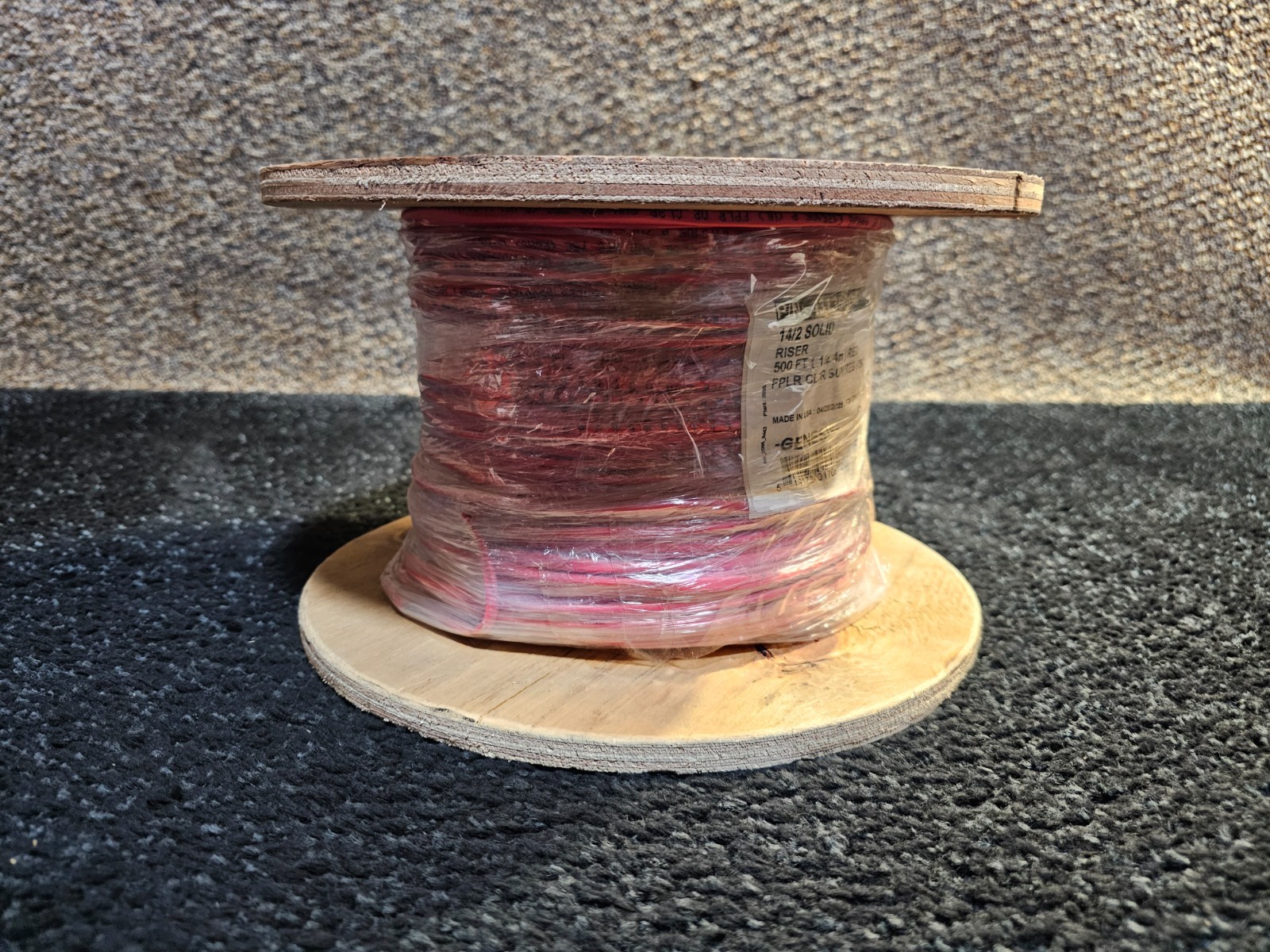 500 ft GENESIS 14/2 Solid Riser Cable Wire Red 43135004 Polyvinyl Chloride (PVC) gallery