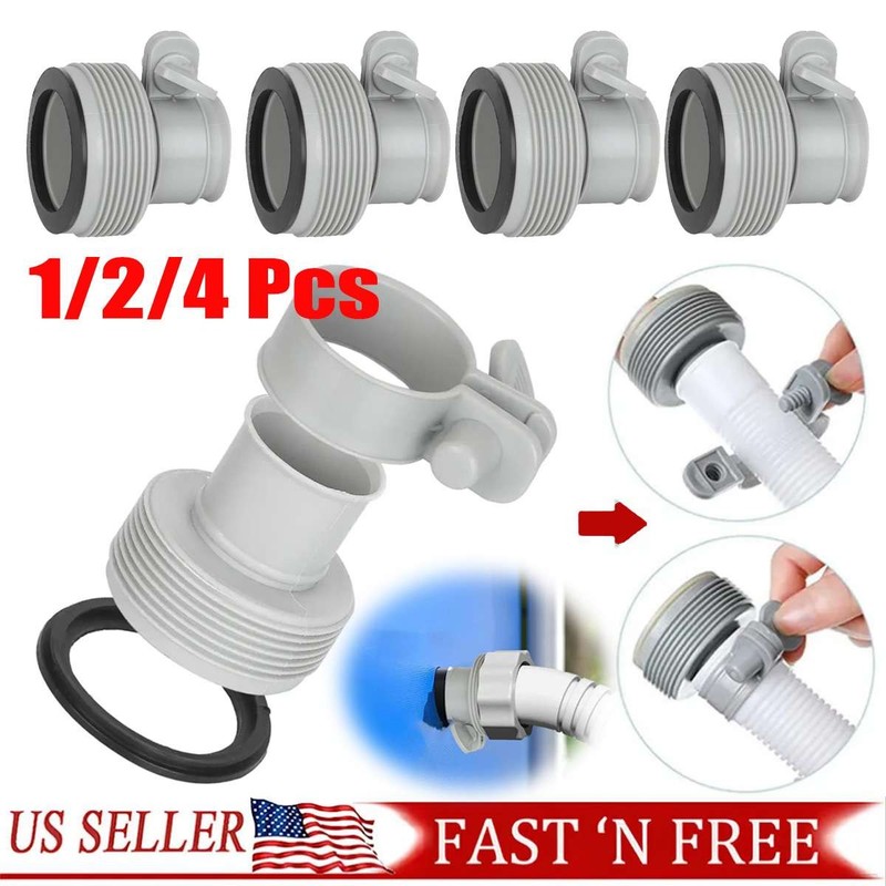 1/2/4PCS For Intex Replacement Hose Adapter Pool Filter Pump Conversion Fitting gallery