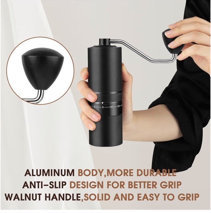 Portable Manual Coffee Grinder – 60 Precision Grind Settings, Stainless Steel gallery