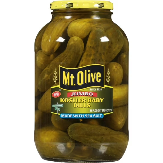 (2 pack) Mt. Olive Kosher Baby Dill Jumbo Pickles - 66 fl oz gallery