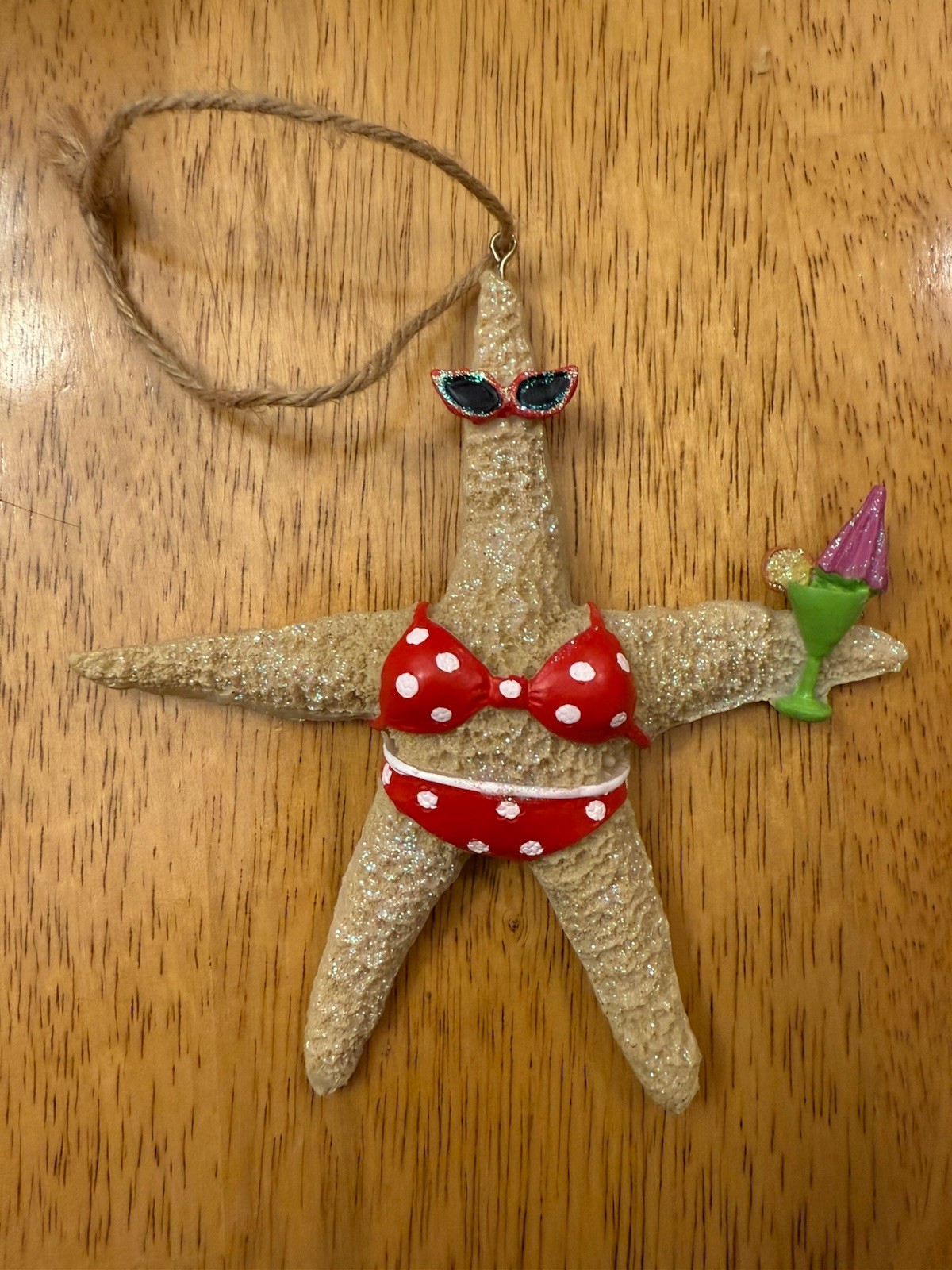 Whimsical Starfish Swimsuit Sunglasses Drink Beach Nautical Ornament Kurt Adler gallery