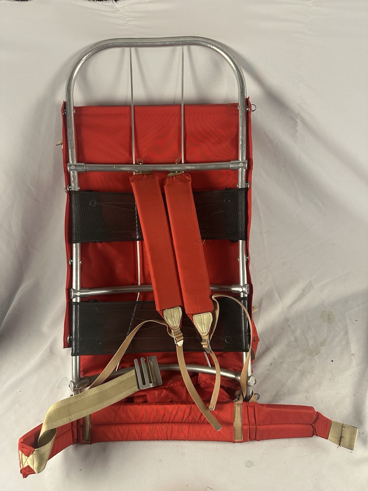 VTG  Gerry Denver CO Zipper Lightweight Camping External Frame Backpack Red EUC 2