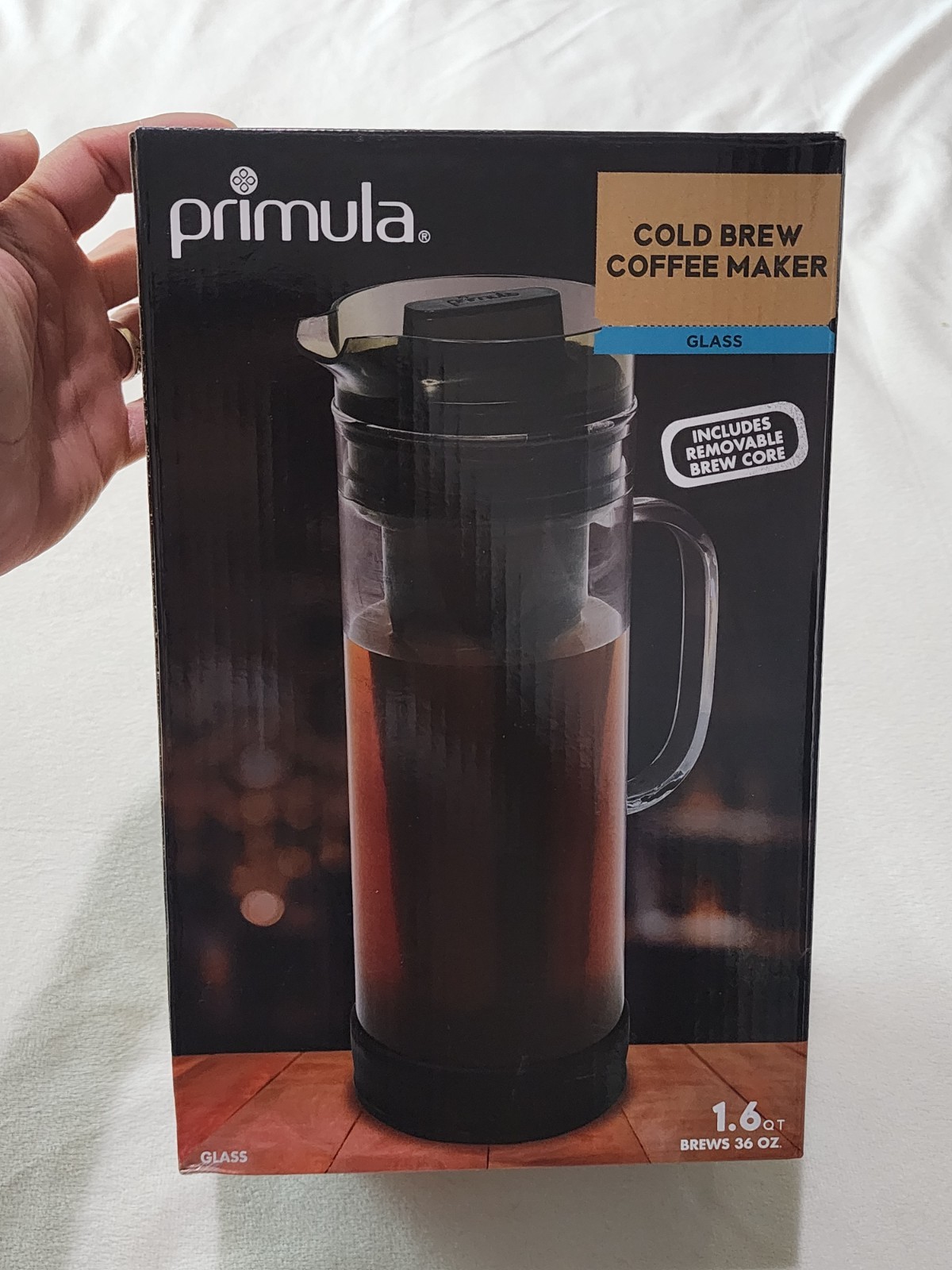 Primula Glass 1.6Qt Carafe Cold Brew Coffee Maker W/Removable Mesh Filter NEW gallery