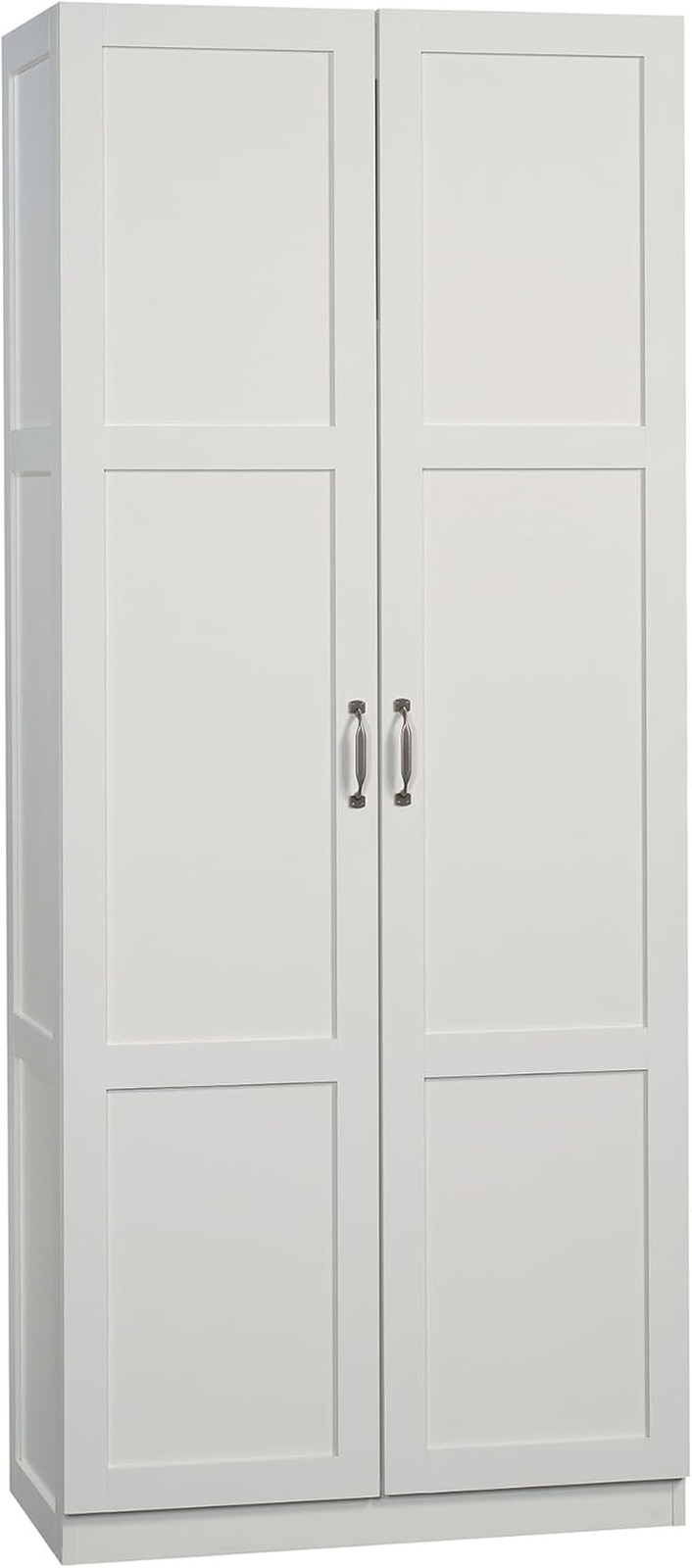 Tall Storage Cabinet White 2 Door Pantry Organizer With Adjustable Shelves gallery