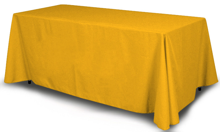 Solid Color Trade Show Table Throws 4 Sides Expo 6/8 Ft Black Blue Red White gallery