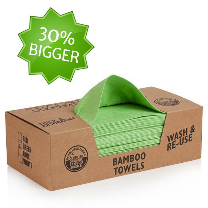 BAMBOOEE FLAT PACK REUSABLE TOWEL (Case - 4 PACK / 50 CT.)