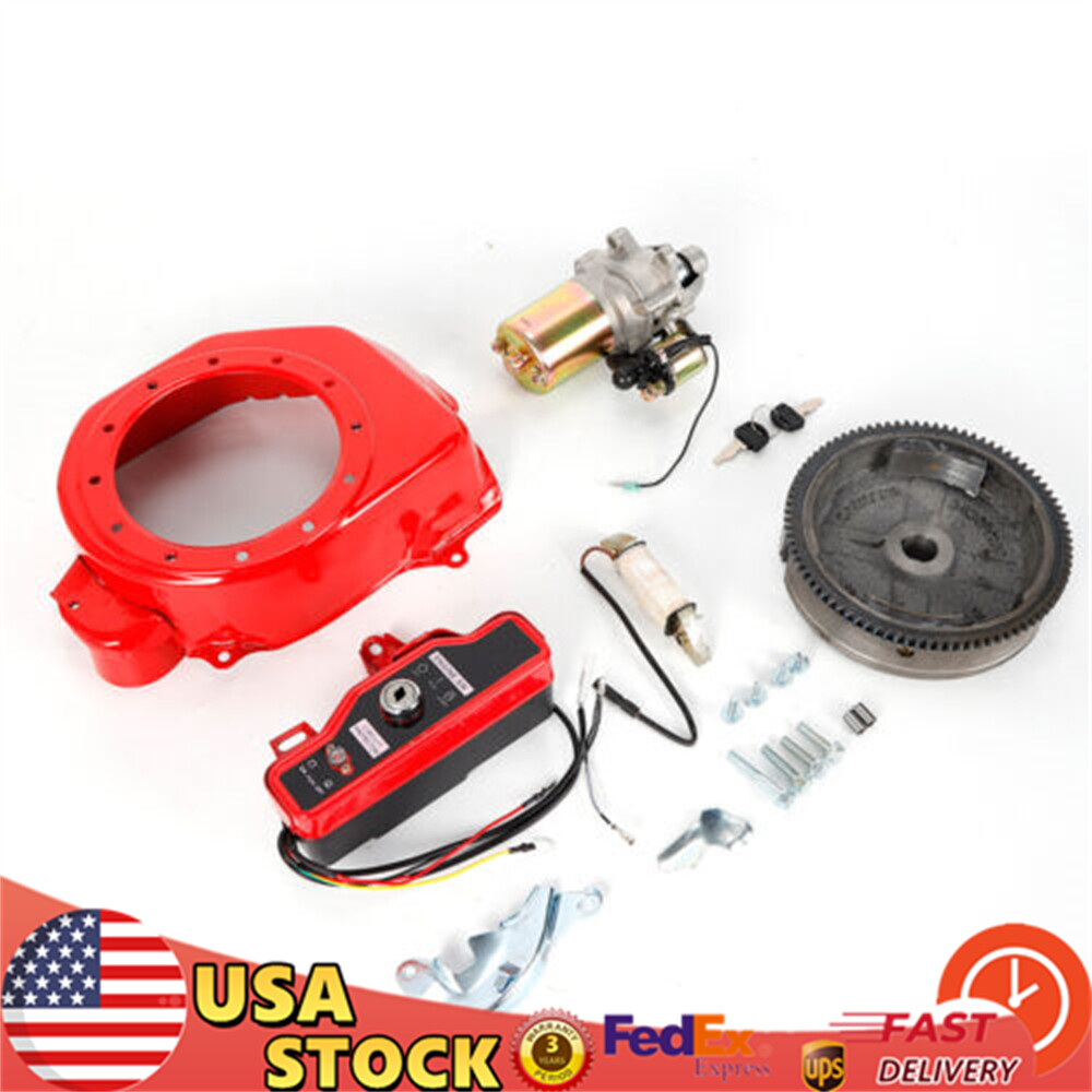 Electric Start Conversion Kit for GX160 5.5HP GX200 6.5HP Starter Motor Kit