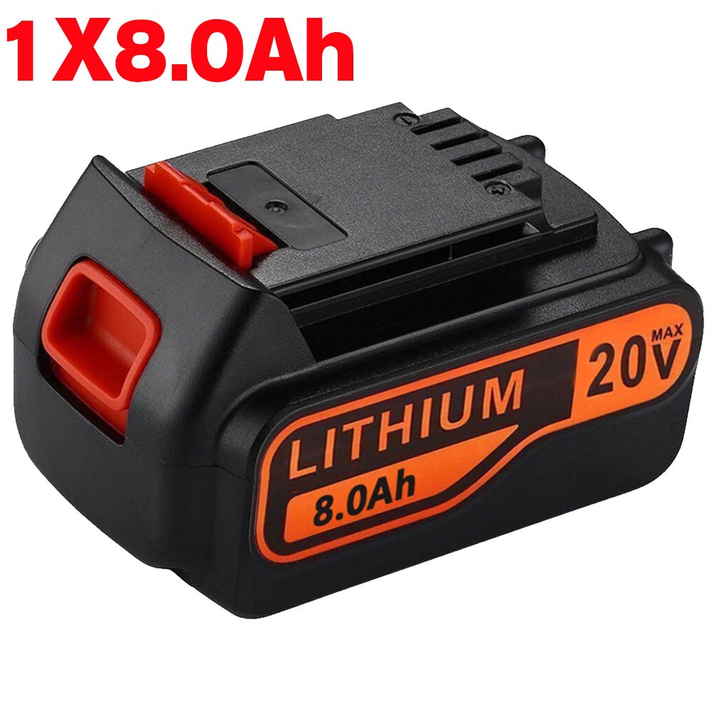 Pack 8.0AH 20V Lithium Battery for Black Decker 20Volt Max LB2X4020 LBX20 LBXR20 gallery
