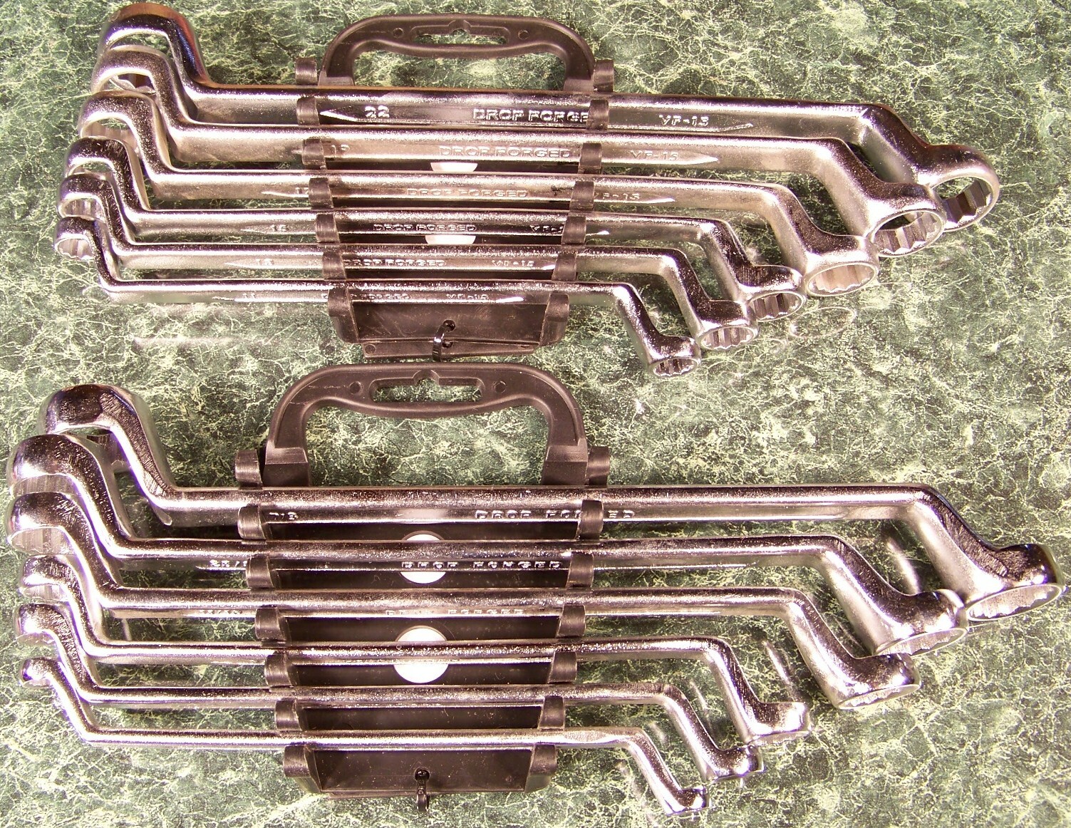 12pc DEEP Double OFFSET BOX WRENCH SAE and METRIC CRV Chrome Vanadium Steel big1 gallery