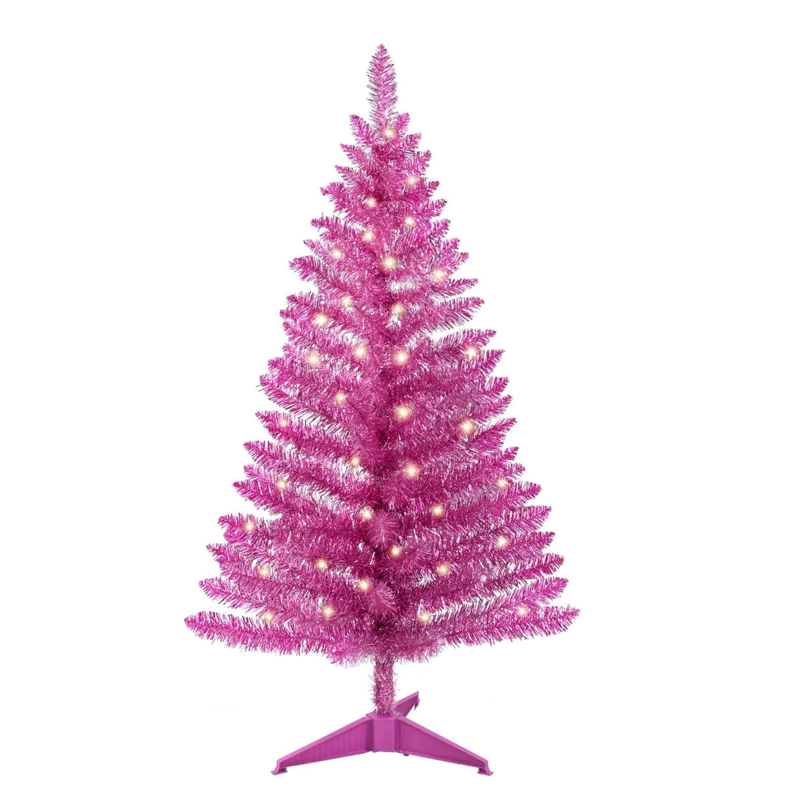 4FT Artificial Mini Christmas Tree Small Fake Christmas Tree With LED Light gallery