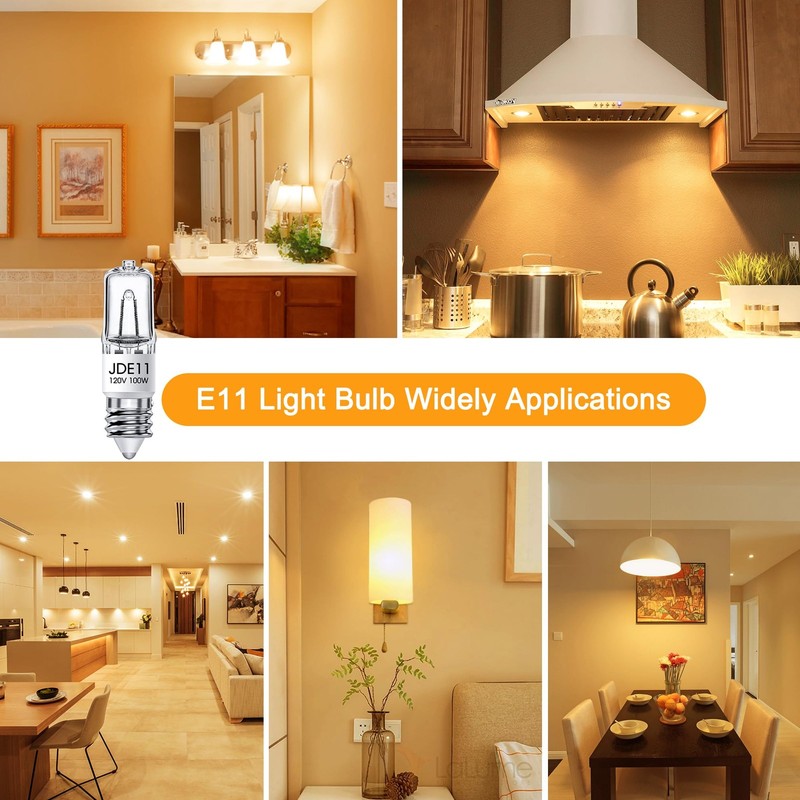 Flaspar JDE11 120V 100W, E11 Bulb, 2 Pack Bulb Warm White gallery