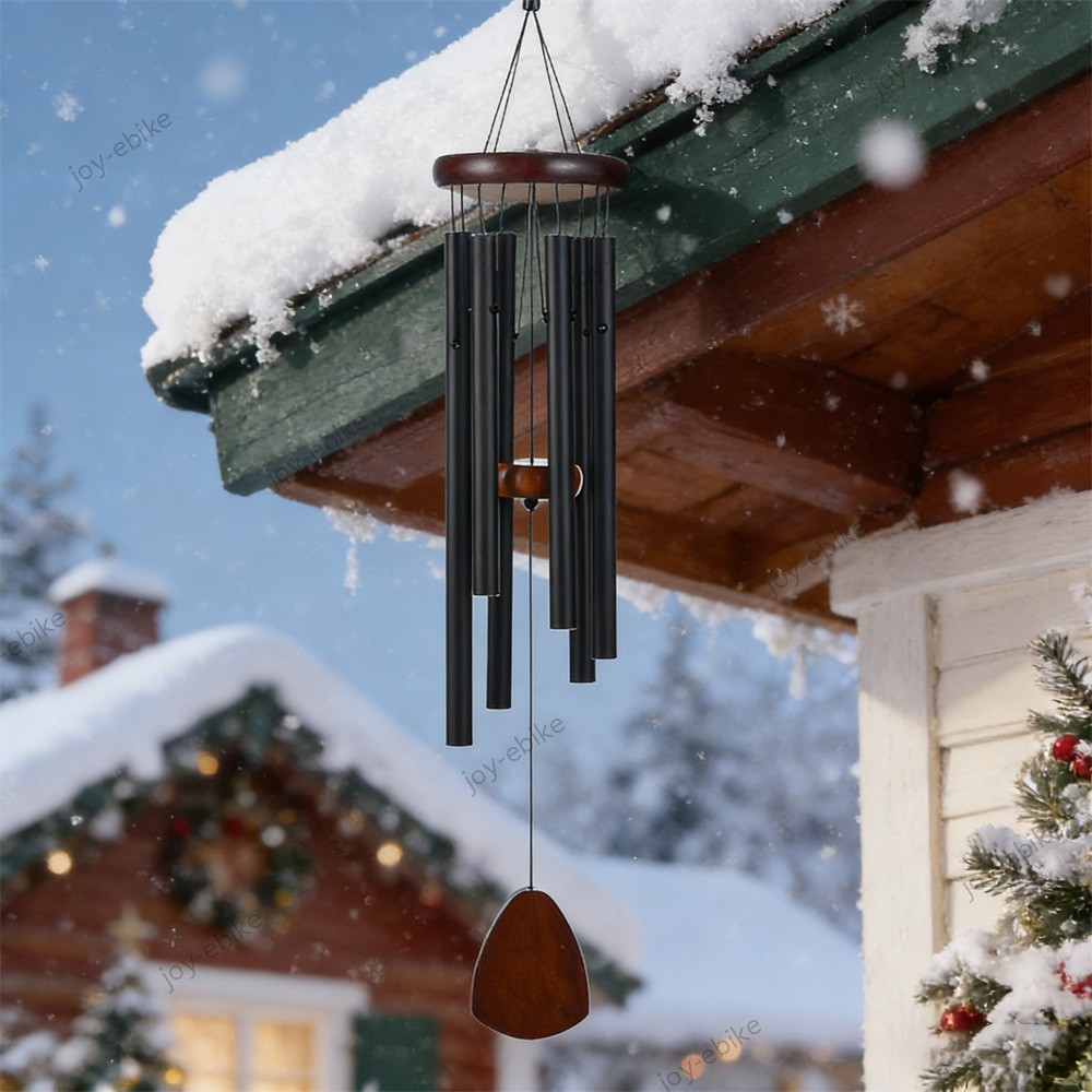32" Wind Chimes Large Deep Tone Chapel Bells 6 Tubes Outdoor Garden Home Decor gallery
