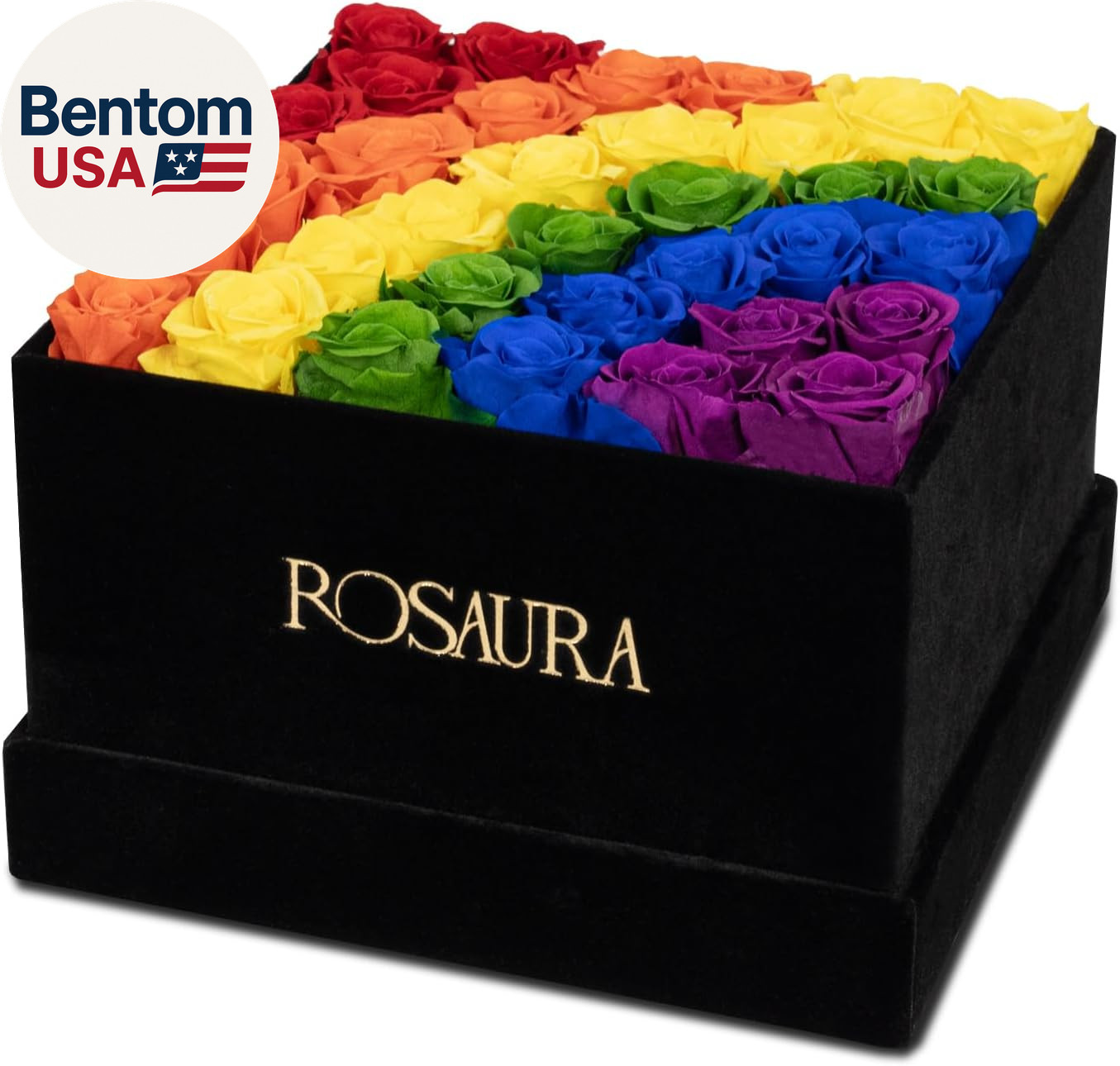 34-Piece Eternal Preserved Roses & Flowers Gift Box - Forever Lasting Real Roses gallery