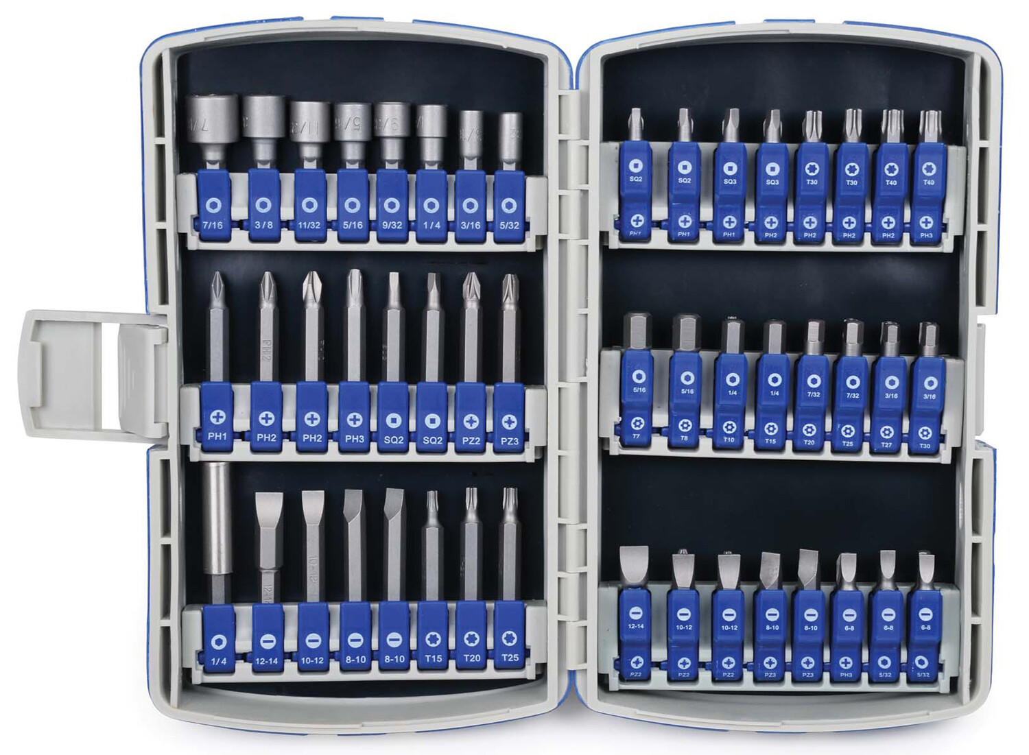 72pc Master Bit Set,1/4"Hex Drive w/Magnetic Bit Holder In Folding Case Williams gallery
