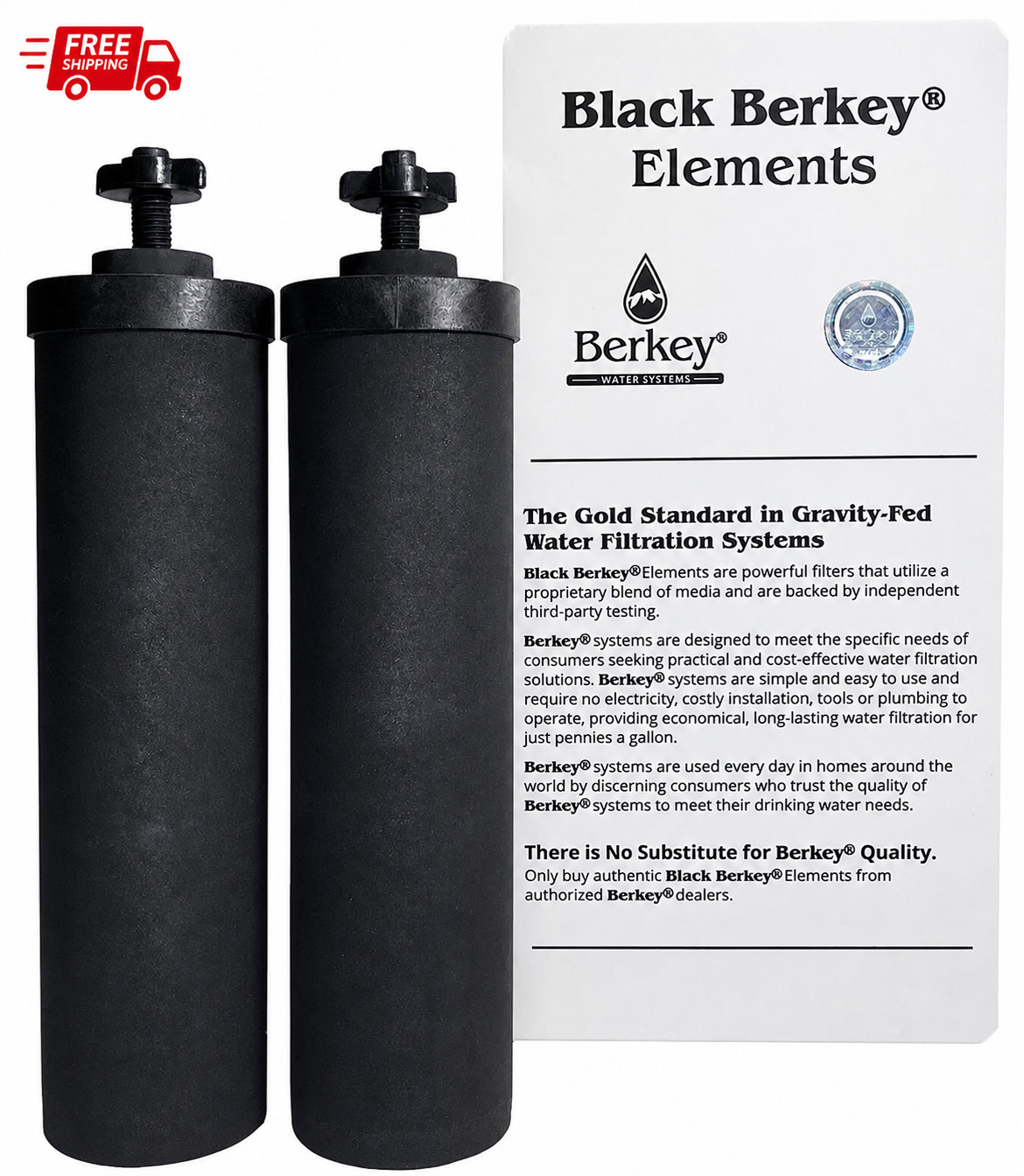 Berkey Authentic Black BB9-2 Water replacement Filters For Berkey Water System gallery
