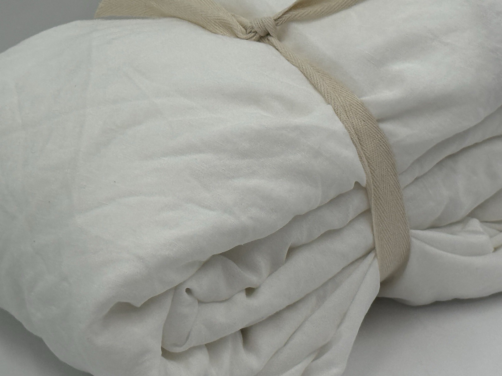 New WEST ELM TENCEL Linen Fitted Sheet , KING, White gallery