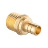 EFIELD 10 PCS Barb Crimp Pex 3/4" X 3/4" Male NPT Brass Adapters, Lead Free gallery