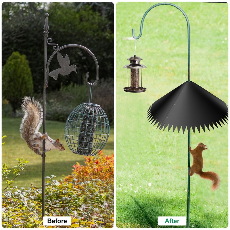 Around-wrap Squirrel Baffles 19'' Bird Feeder Squirrel Proof Baffle gallery