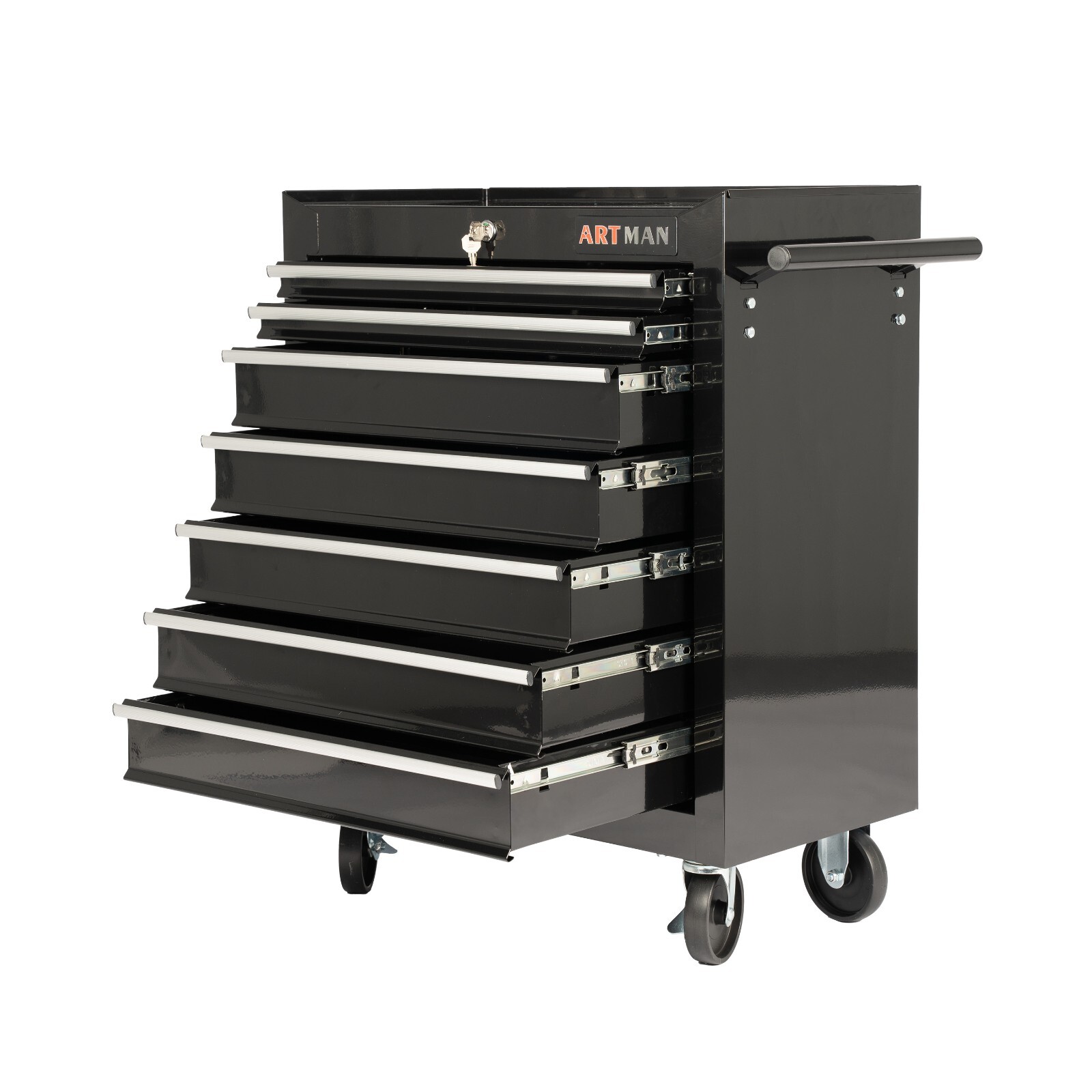 7-Drawer Rolling Tool Cart with Locking Mechanism & Wheels Mobile Tool Cabinet gallery