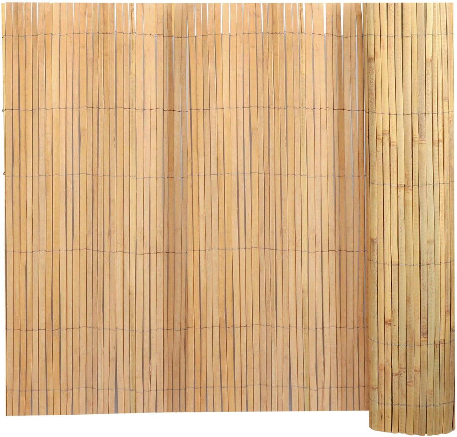 4Ft X 13Ft Natural Bamboo Slat Screening Roll, outside Bamboo Privacy Fencing, P gallery