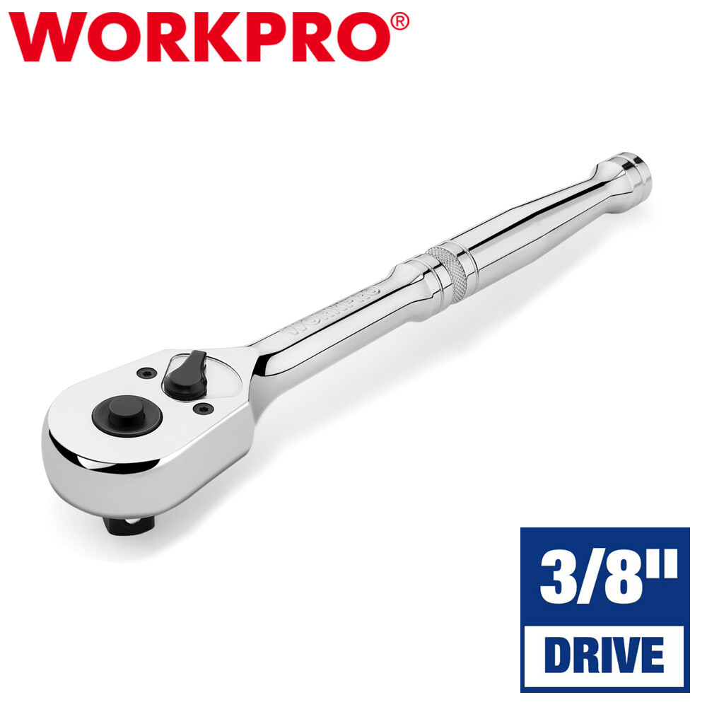 WORKPRO 3/8" Drive Ratchet Handle Quick-Release Reversible Ratchet Sets 72-Tooth gallery