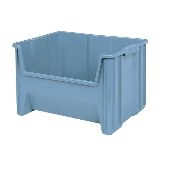 Akro-Mils 13014Grey Hang & Stack Storage Bin, Plastic, 10 7/8 In W, 12 1/2 In gallery