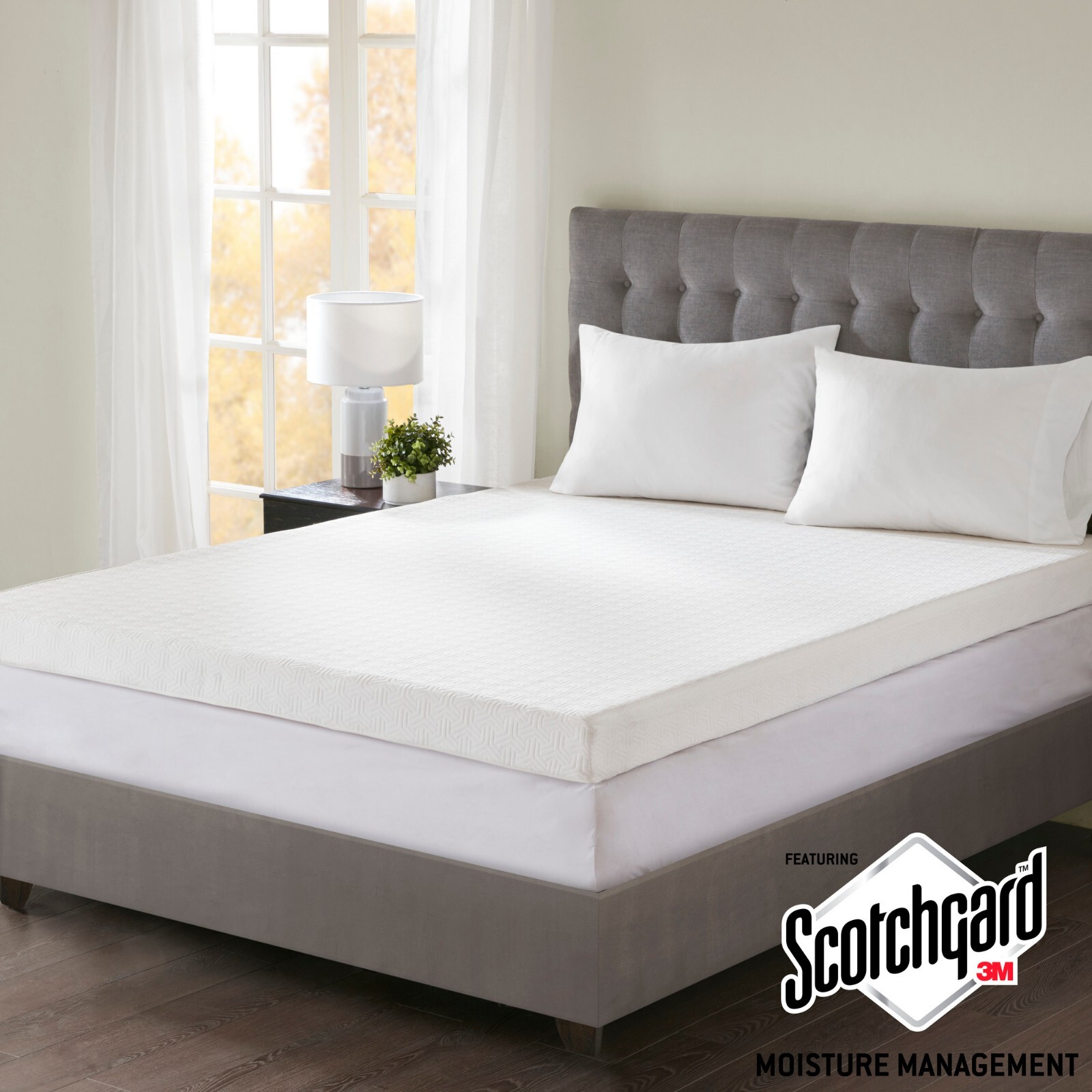 4" Sleep Philosophy Gel Infused Memory Foam Mattress Topper Luxurious Bed Pads gallery