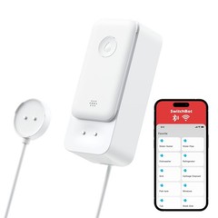 SwitchBot WiFi Water Leak Detector, Smart Sensor with 100dB White