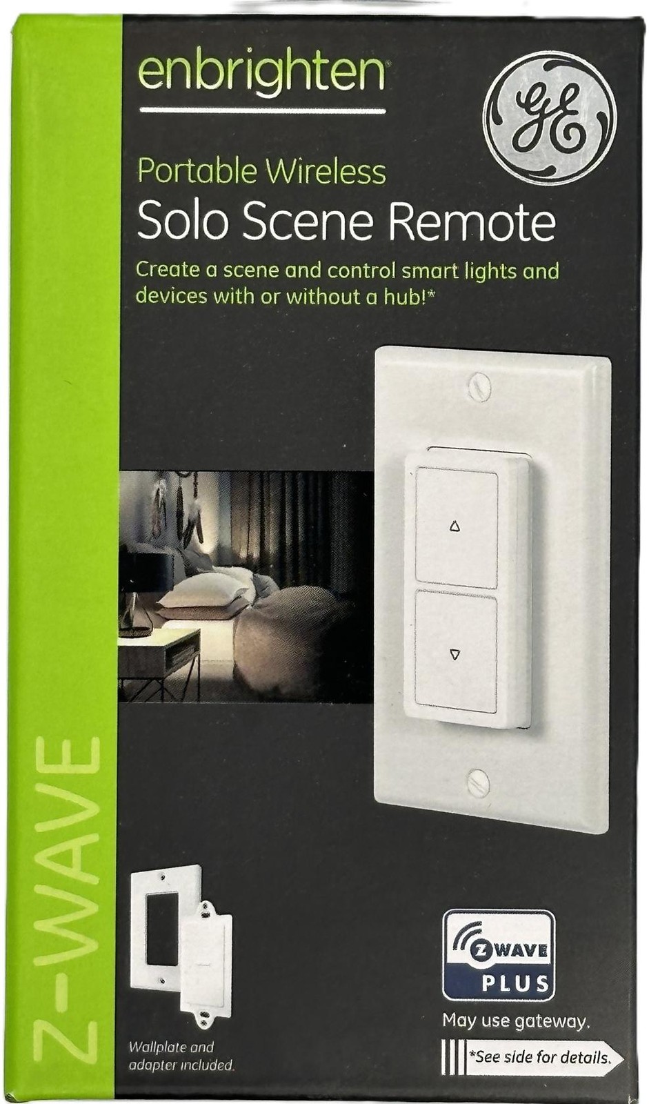 GE Enbrighten Z-Wave Solo Scene Remote Portable Wireless, Indoor Use Only 34172 gallery