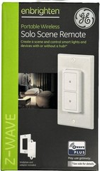 GE Enbrighten Z-Wave Solo Scene Remote Portable Wireless, Indoor Use Only 34172