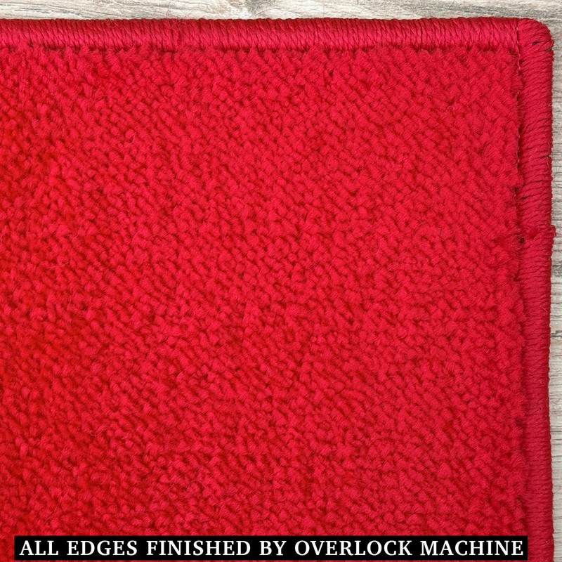 RUG RUNNER Washable Non Slip Solid Design Blue Green 26"/30"/36" Width gallery