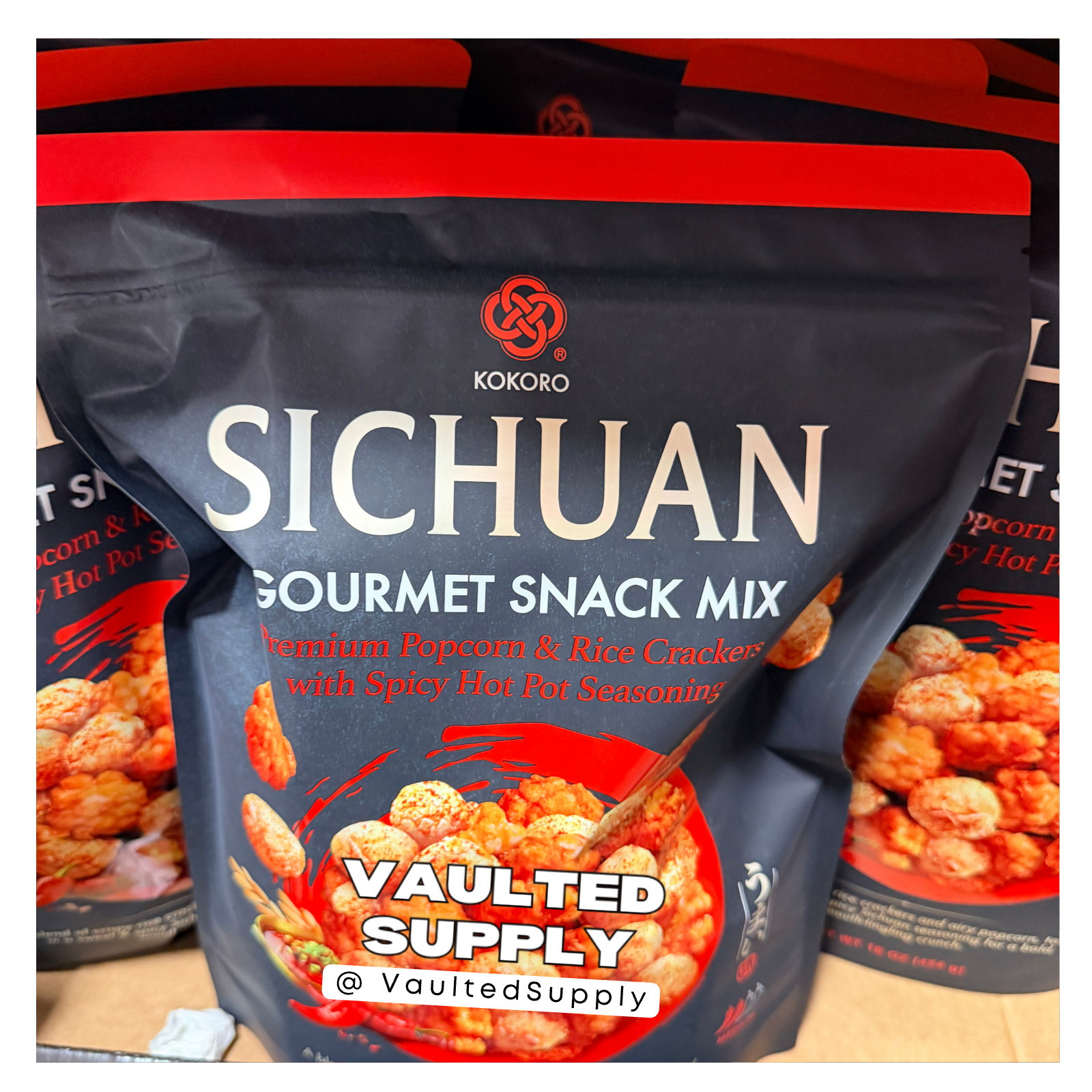 Sichuan Gourmet Snack Mix 2 Pack | Spicy Popcorn & Rice Crackers – 32 oz Total gallery
