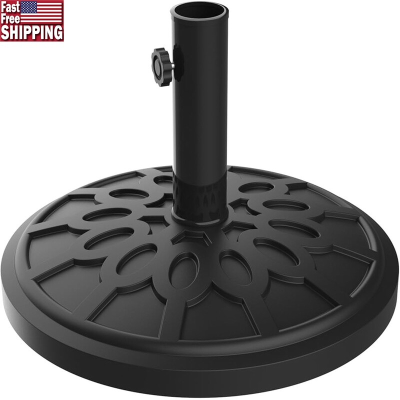 19 Lb Heavy-Duty Umbrella Base Stand Outdoor Patio Table Lightweight Umbrellas gallery