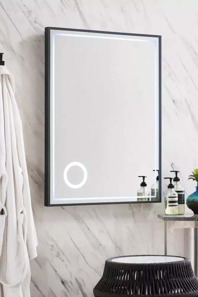 James Martin Vanities23-5/8 in. Rectangular LED Mirror in Matte Black gallery