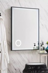James Martin Vanities23-5/8 in. Rectangular LED Mirror in Matte Black