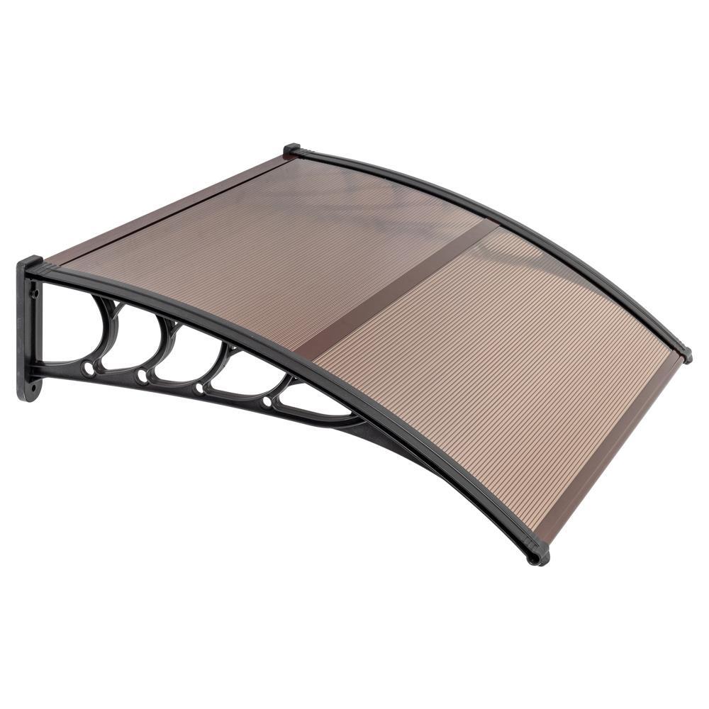 40" x 40" Window Canopy Awning Door Complete Polycarbonate Sheet Patio Outdoor gallery