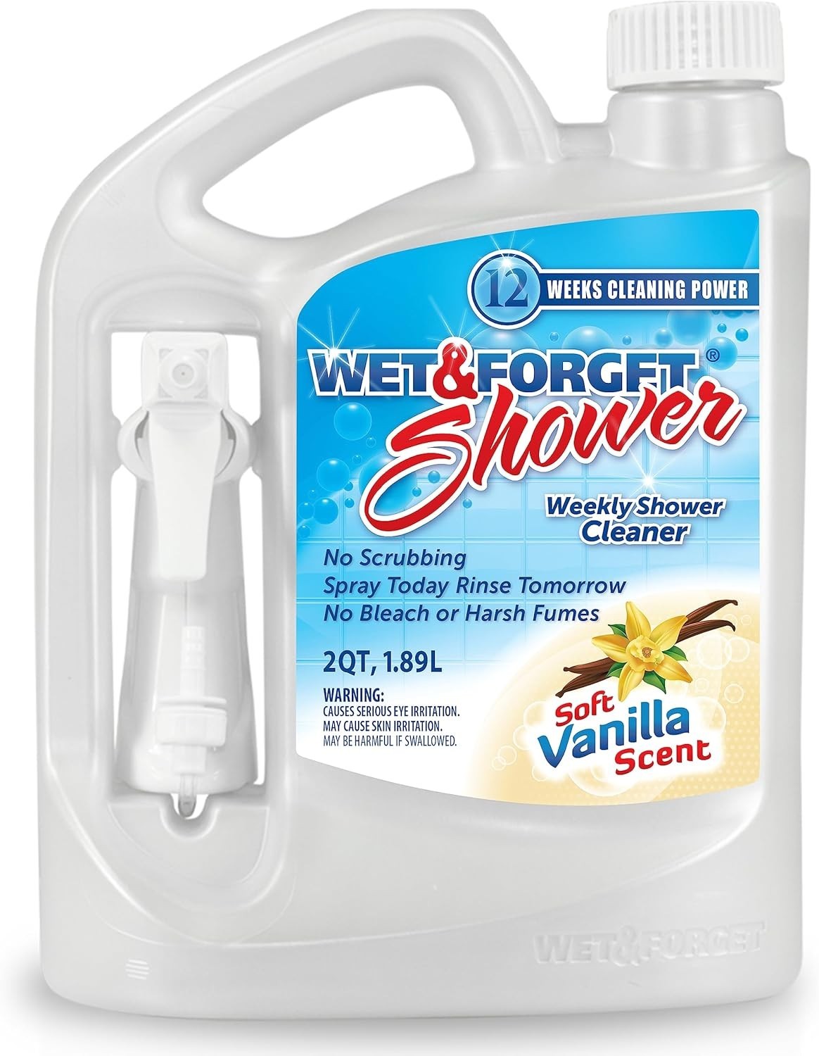 Wet & Forget Weekly Shower Cleaner, Vanilla Scent, Bathroom Cleaners, 64 fl oz gallery