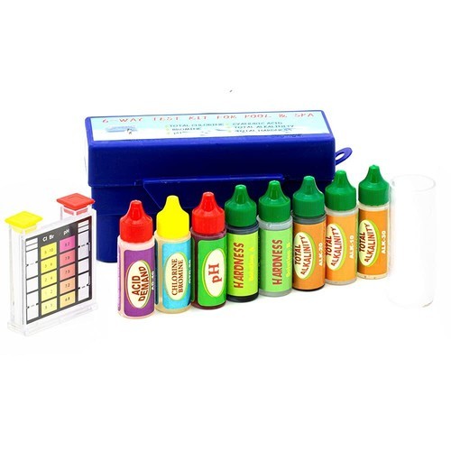 Swimming Pool Spa Water Chemical Test Kit For Chlorine Ph Test (6 Way Test) gallery