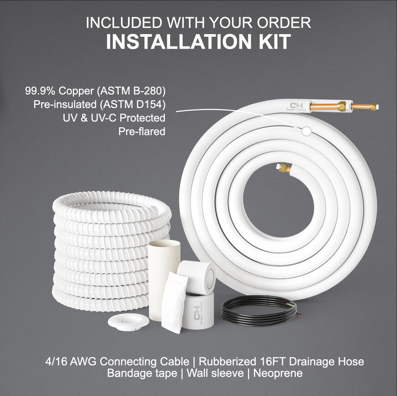 18000 BTU Dual 2 Zone Mini Split Heat Pump Air Conditioner 22.5 SEER 12000 12000 gallery