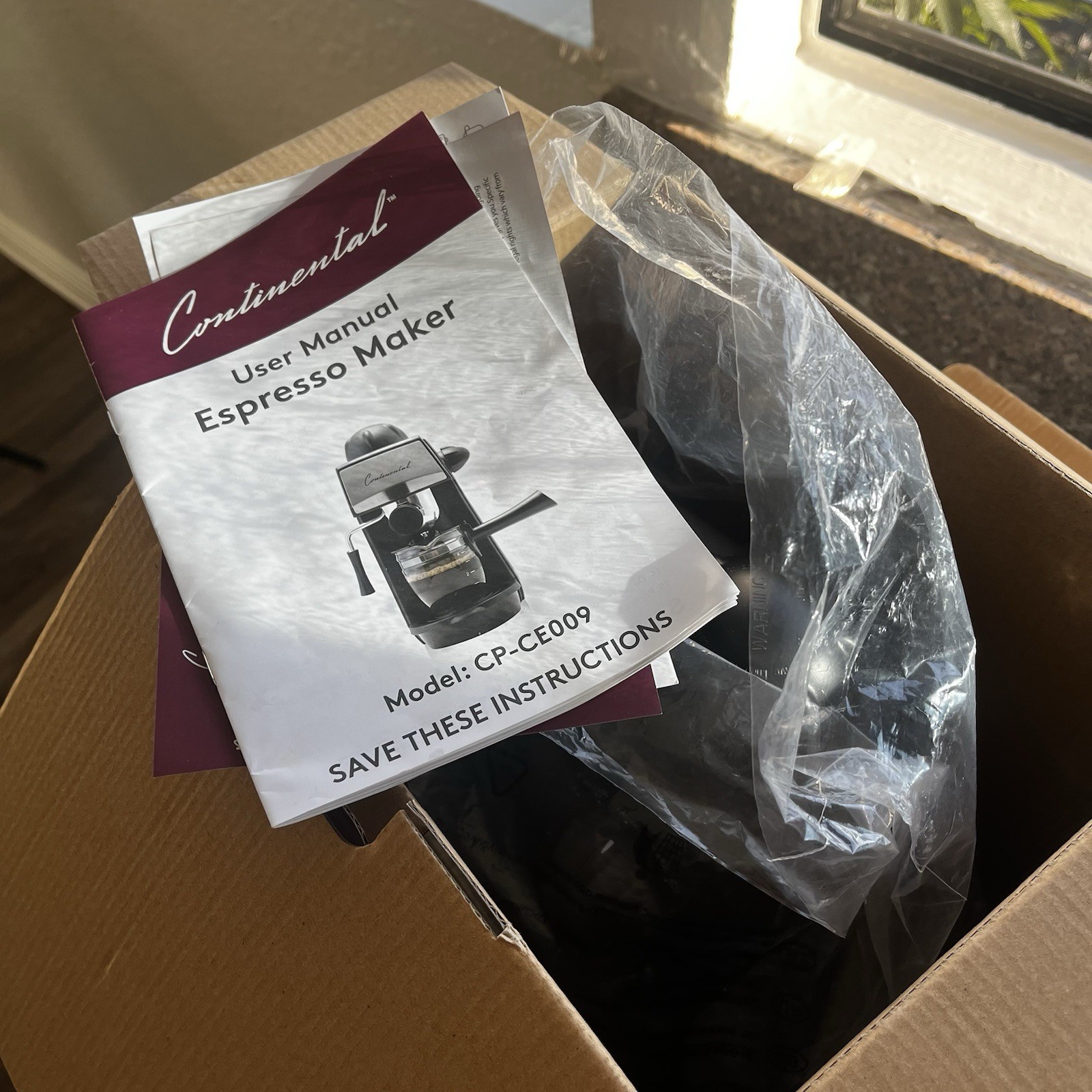 Espresso Machine with Milk Frother Continental Espresso Maker In Original Box gallery