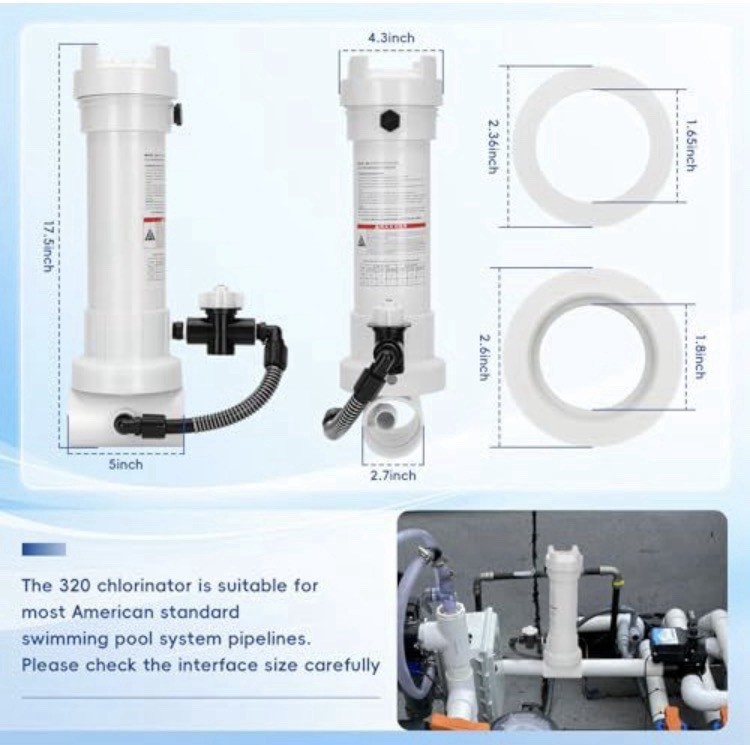 R171096 Rainbow 320 Automatic in-Line Chlorine/Bromine Feeder For Pool and Spa gallery