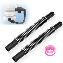 Pool Chlorinator Flexible Tubes with Support Spring – 2 PCS Replacement Hose