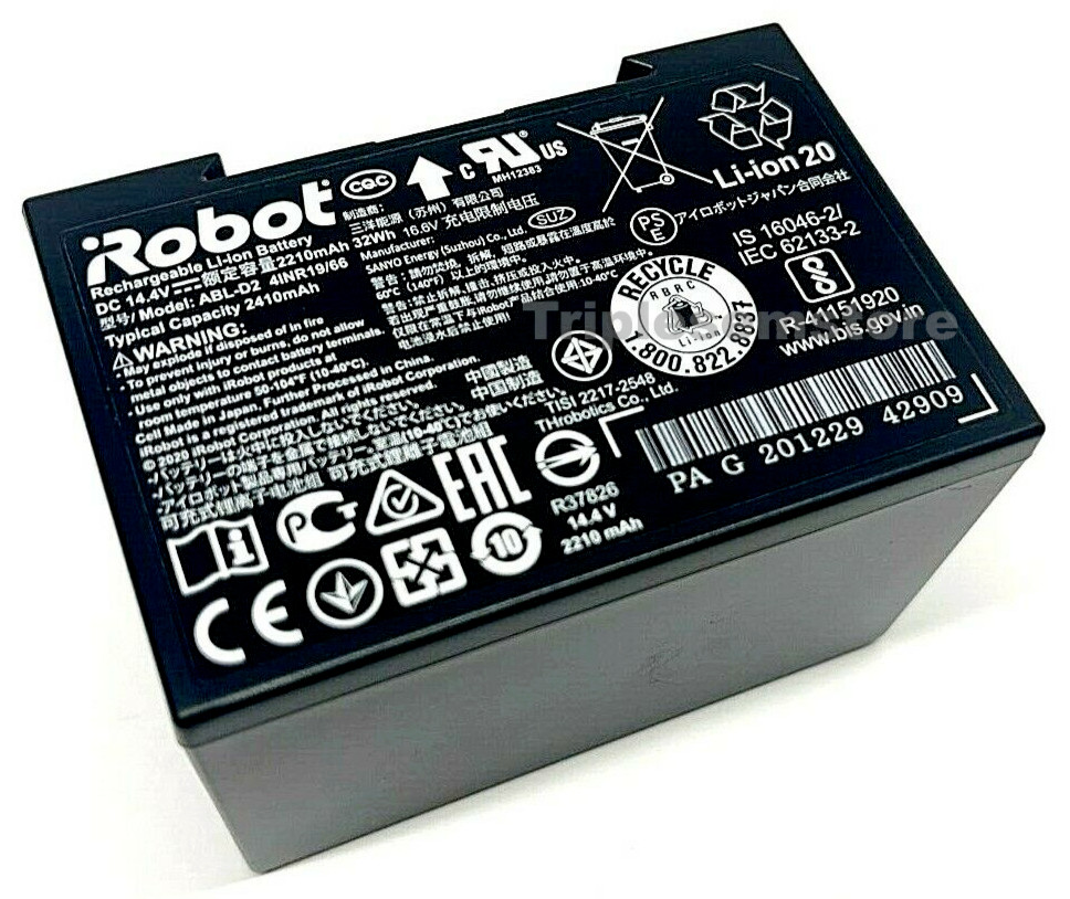 New iRobot Roomba i1 i2+ i3 i6+ i7 High Capacity Li-Ion Battery 2410mAh - ABL-D2 gallery