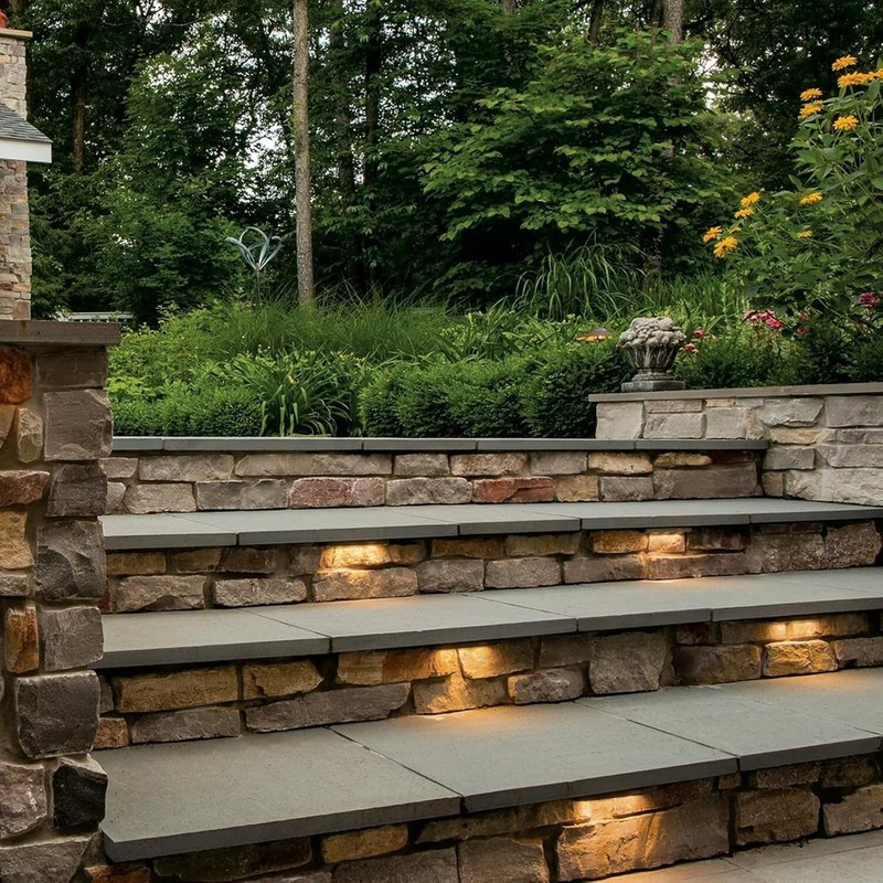 GOODSMANN Low Voltage Retaining Wall lights 6PK 7 Inch 5CCT Hardscape Lights 3W gallery