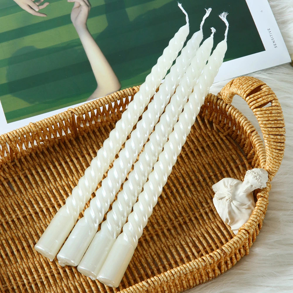 [4 pieces/box] Threaded Home Decoration Dip silver White Festive wedding birthda gallery